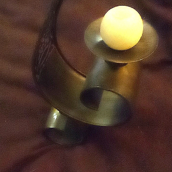 26" hanging metal candle holder - Picture 5 of 8